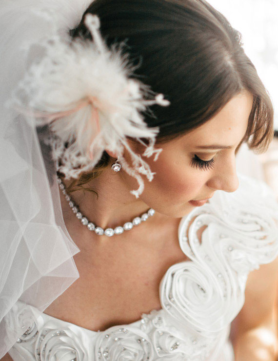 wedding hairstyles with fascinator