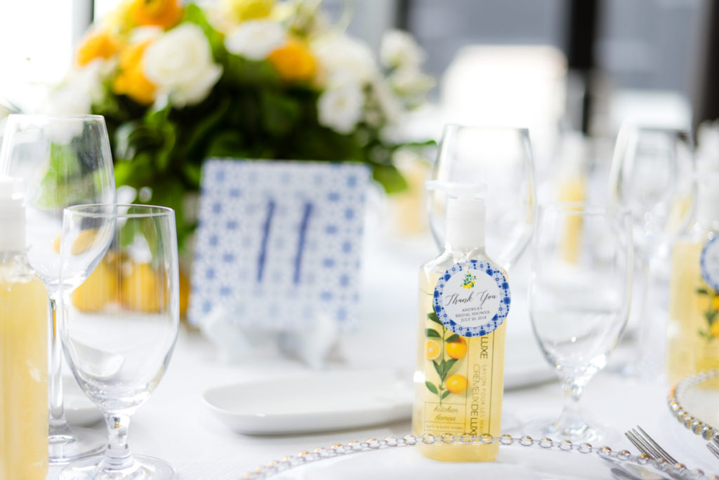 bright and cheery lemon themed bridal shower 