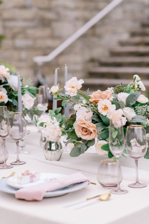 flower decor intimate Wedding inspo