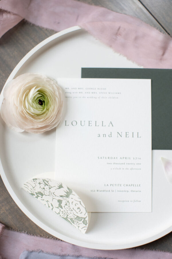 florals wedding invitation