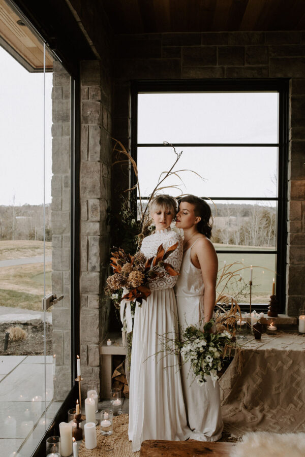 wedding inspo brides in dresses