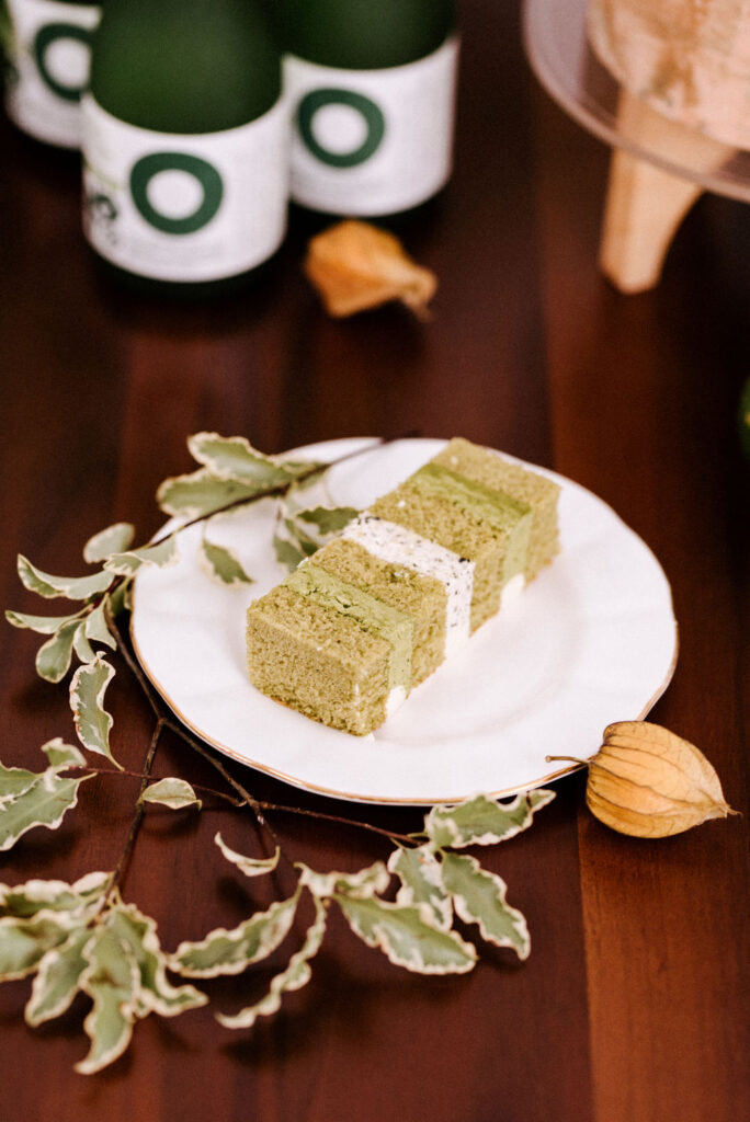 matcha flavoured wedding cake