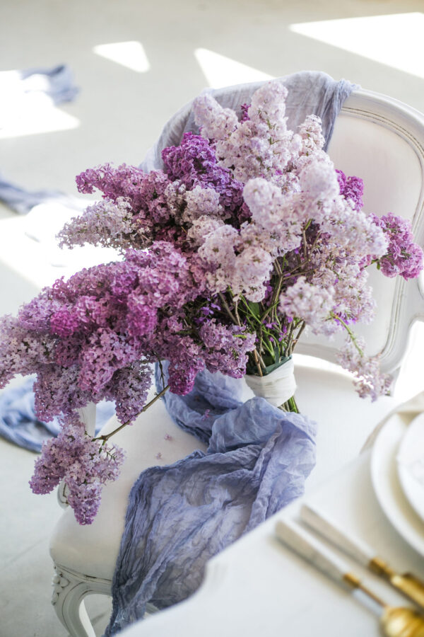wedding violet bouquet