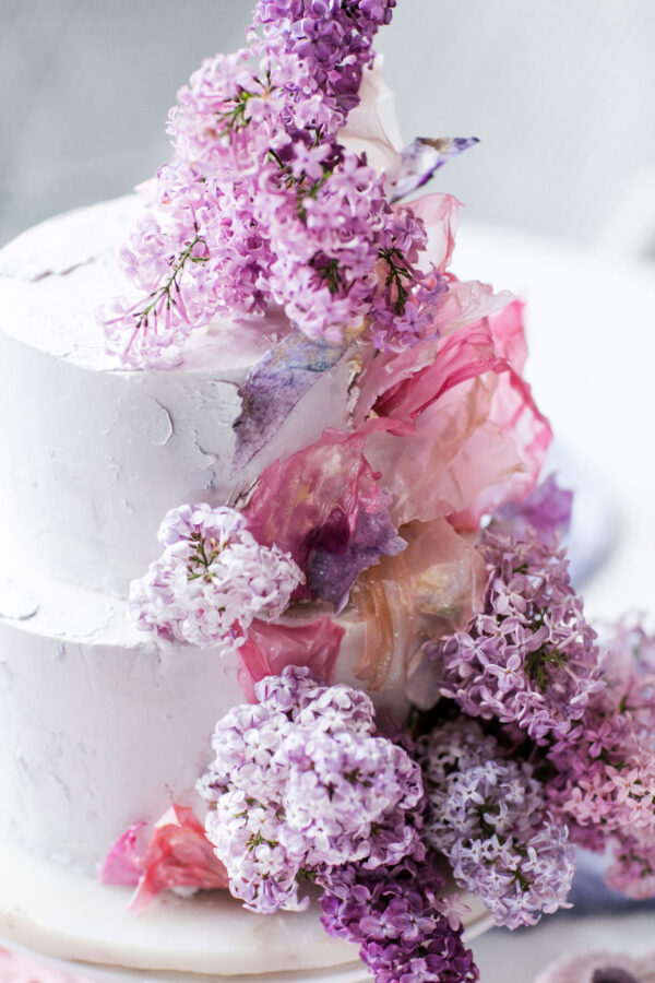 wedding violet cake