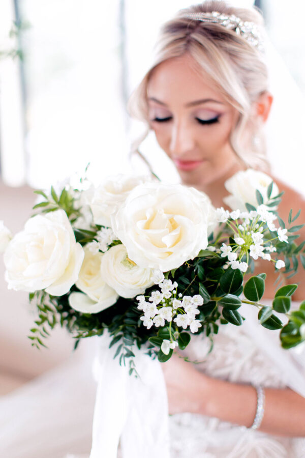 white wedding bride inspo