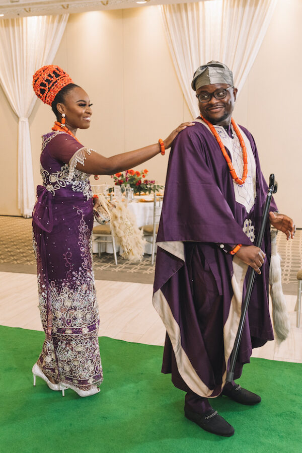 Nigerian bride and groom