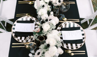 classic black and white weddng table the epitome of sophisticated wedding colour palette
