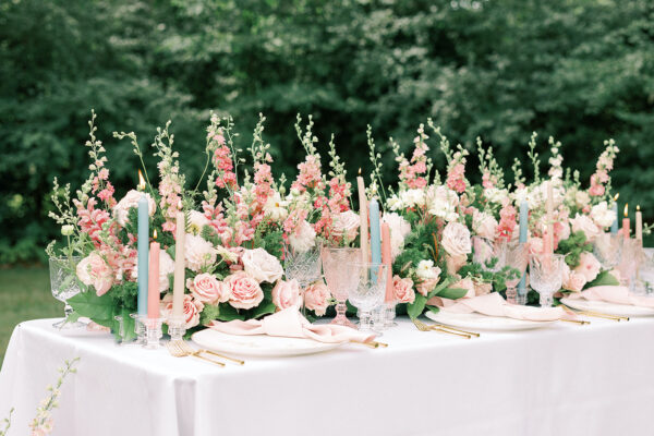 beautiful summer wedding table