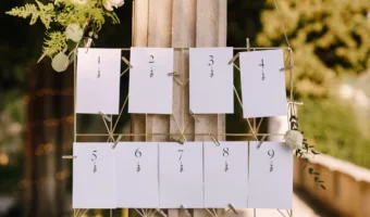 wedding seating chart card sign
