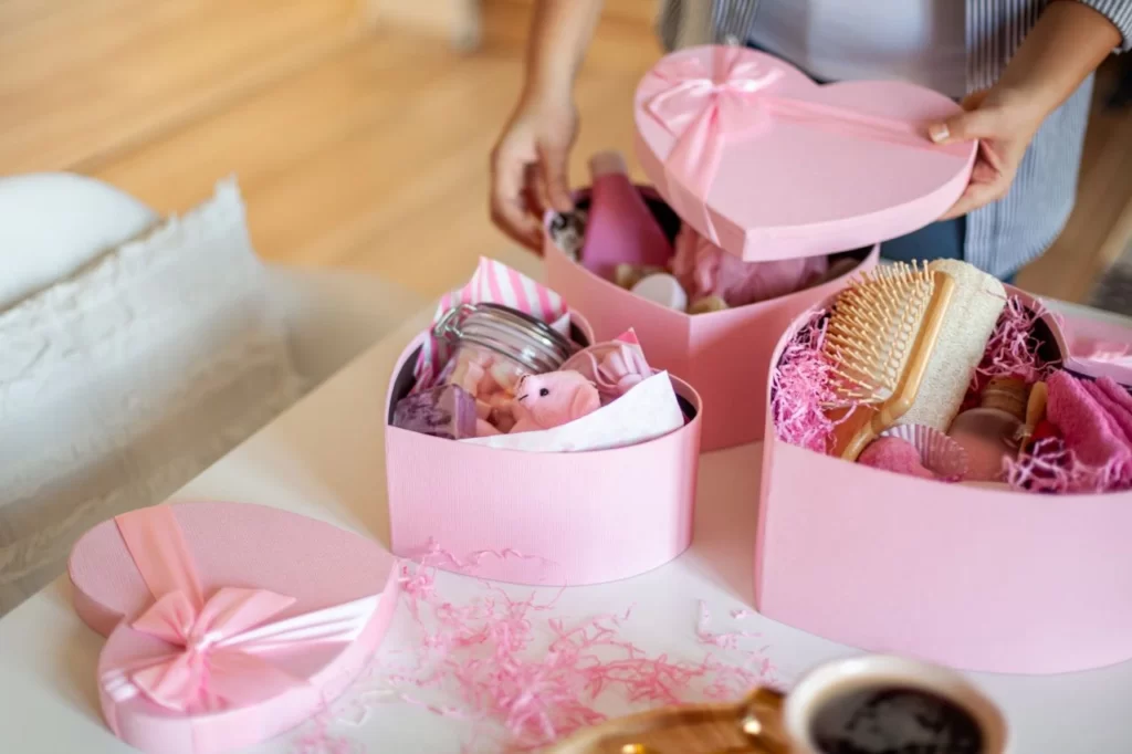 pink bridesmaid proposal box ideas