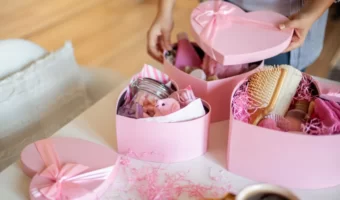 pink bridesmaid proposal box ideas