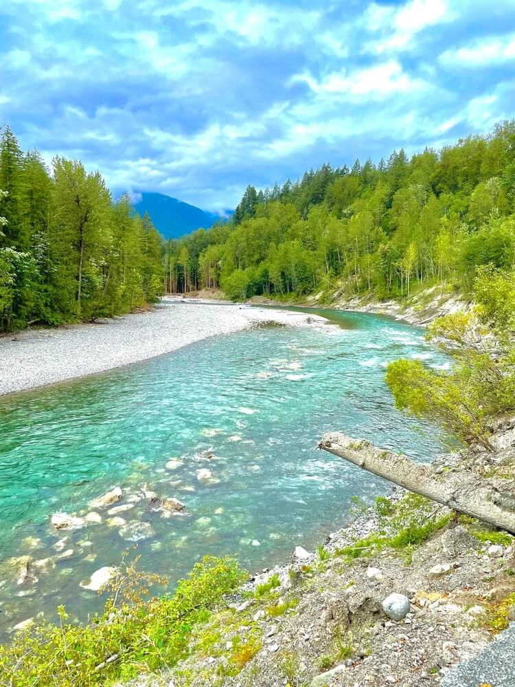 unconventional wedding venues - Chilliwack river in the spring a beautiful place for an adventurous wedding in Canada