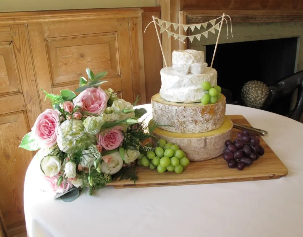 cheese wheel wedding cake