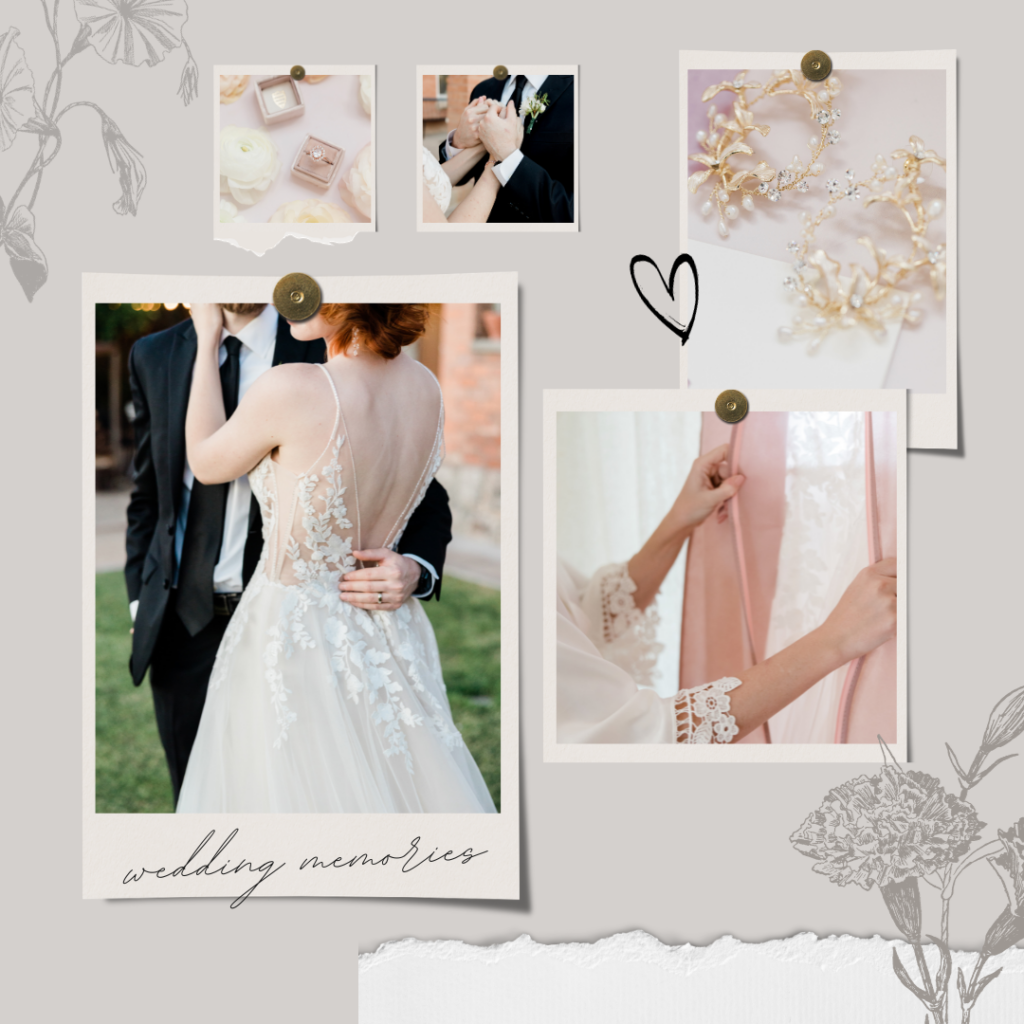 vision board for wedding inspiration