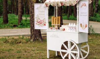 cute ice cream cart wedding cakes alternative