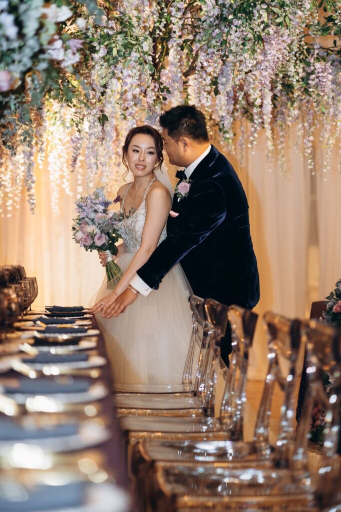 opulent real wedding for Ying and Rob at the Royal Ontario Museum