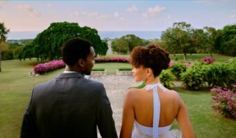 stunning Jamaica background for bride and groom portrait Jamaica wedding food