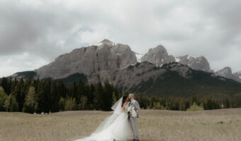 mountain wedding at Stewart Creek Canmore Alberta