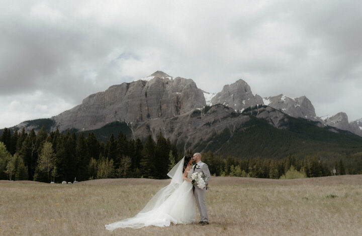mountain wedding at Stewart Creek Canmore Alberta