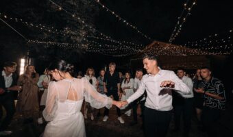 bride and groom dancing to wedding reception songs