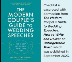 small image of the modern couple's guide to wedding speeches