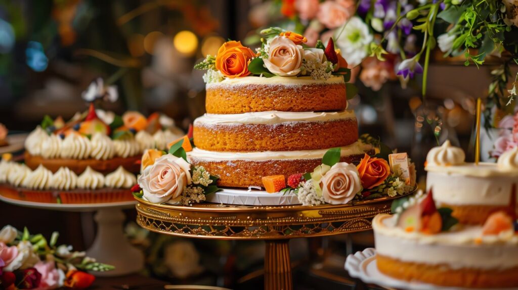 carrot cake wedding cake