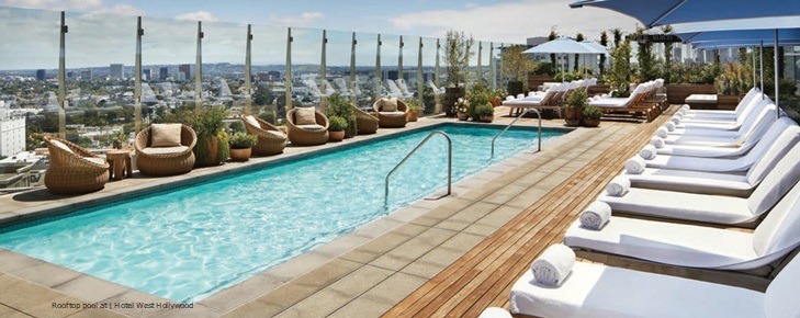 Unforgettable honeymoon rooftop pool