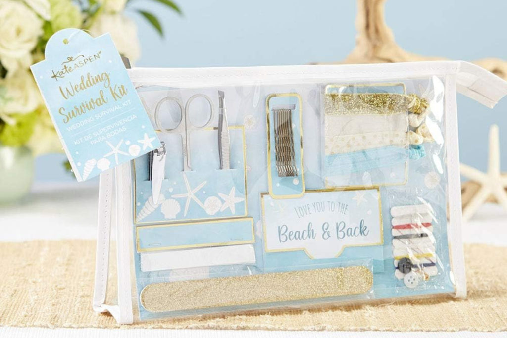 wedding emergency kit bridal survival kit with beach style