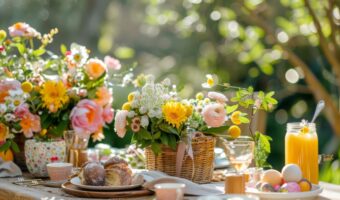 whimsical backyard post-wedding brunch