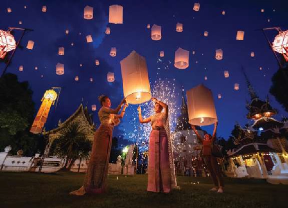 exciting and spiritual honeymoon idea lantern festival