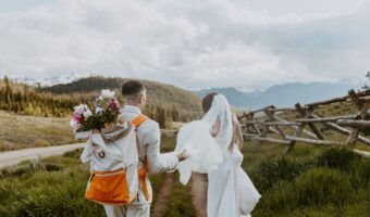 adventure elopement for bride and groom