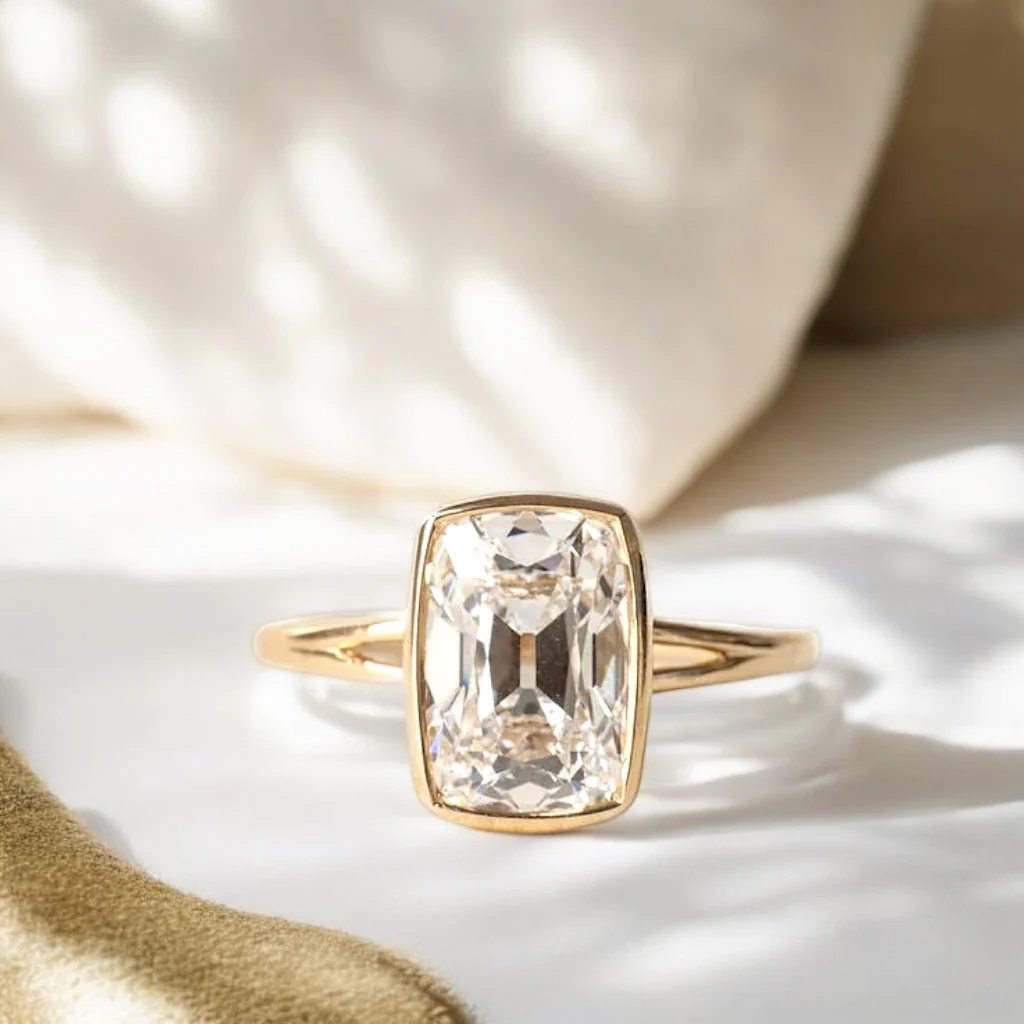 gorgeous gold diamond engagement rings 