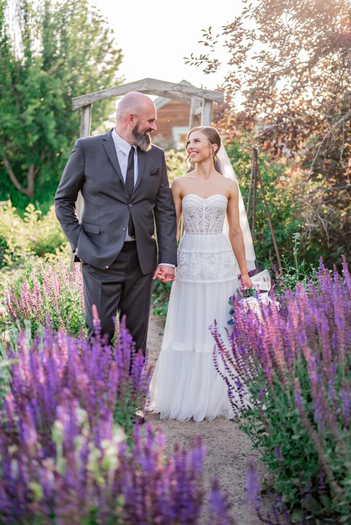 beautiful countryside wedding with wildflowers Nadine Mckenney Photography