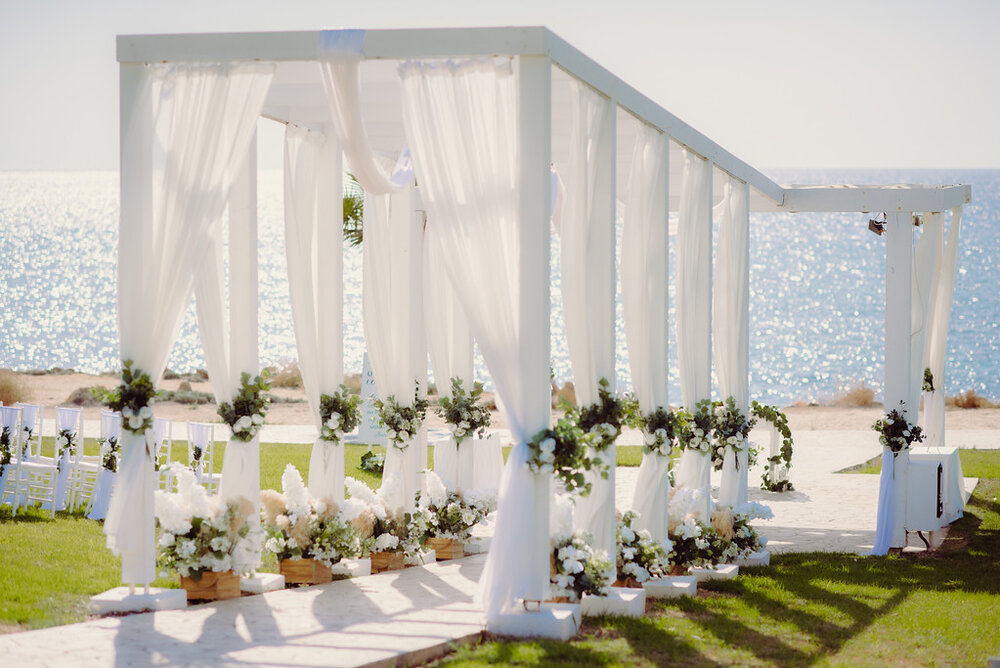 oceanfront wedding venue in Cyprus