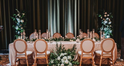 wedding reception table for micro-wedding