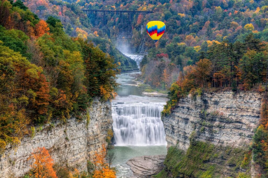 non-traditional honeymoon destinations include waterfalls and hot air balloons