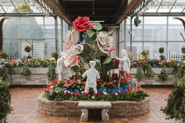 fun Alice in Wonderland-themed wedding