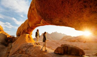 honeymoon couple in Namibia
