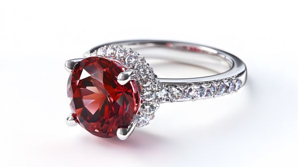 stunning ruby engagement ring