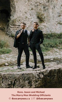 The Marry Men wedding vendors pose for portrait outdoors