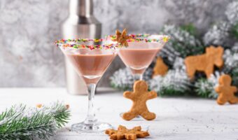 holiday cocktails sugar cookie martini's