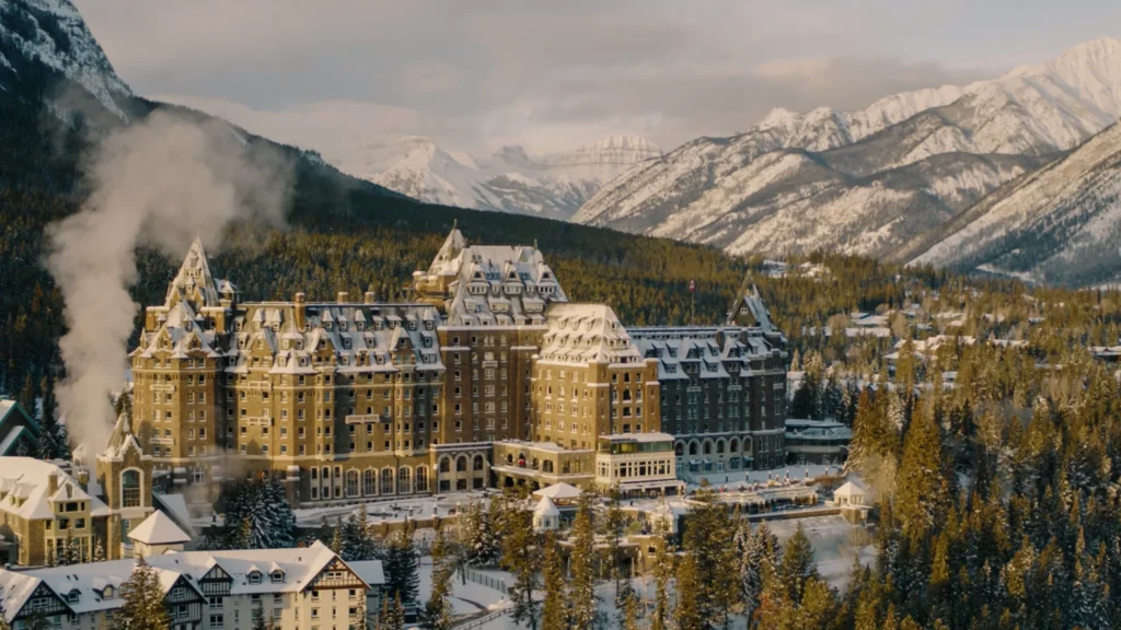 gorgeous view of Fairmont Banff Springs – Banff, Alberta Canadian wedding castles