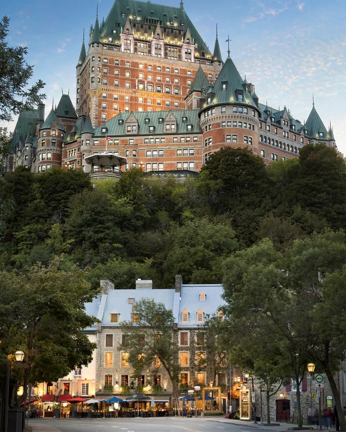 historic wedding venue Fairmont Le Château Frontenac Quebec Canadian wedding castles