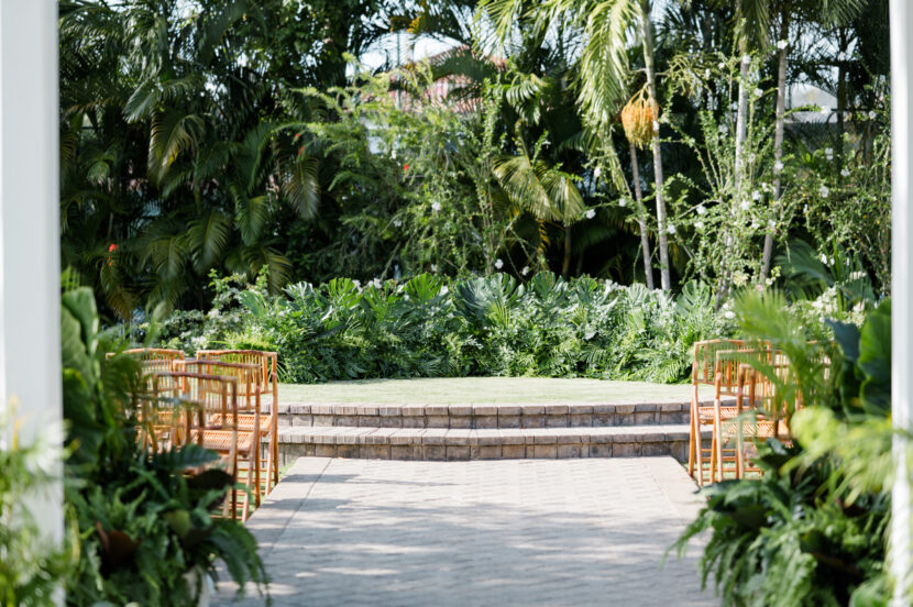 Sandals eco friendly wedding ceremony site