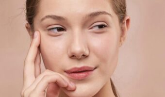 stunning portrait of bride with natural flowing skin after bridal beauty routine