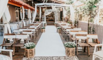 repurpose wedding decor from outdoors to indoors