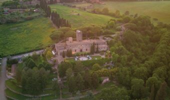 ariel view of Castello della Castelluccia