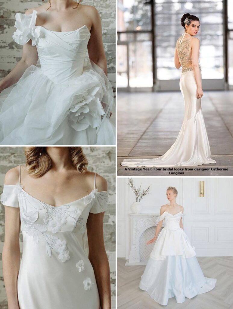 vintage wedding dresses by Catherine Langlois