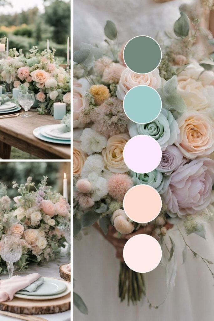 summer wedding colour trends pastels