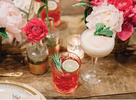 signature wedding drinks for destination wedding